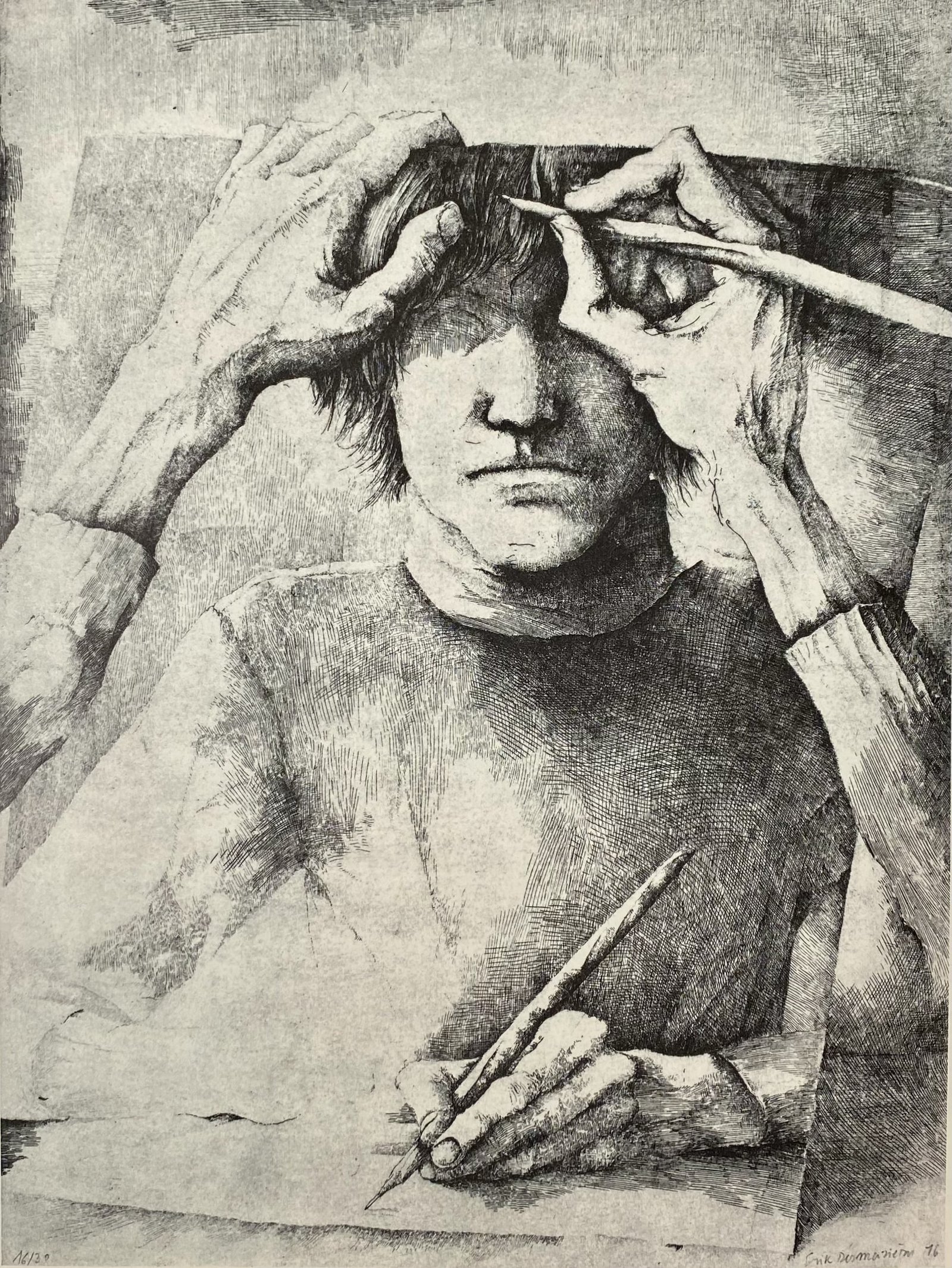 Érik Desmazières - Autoportrait