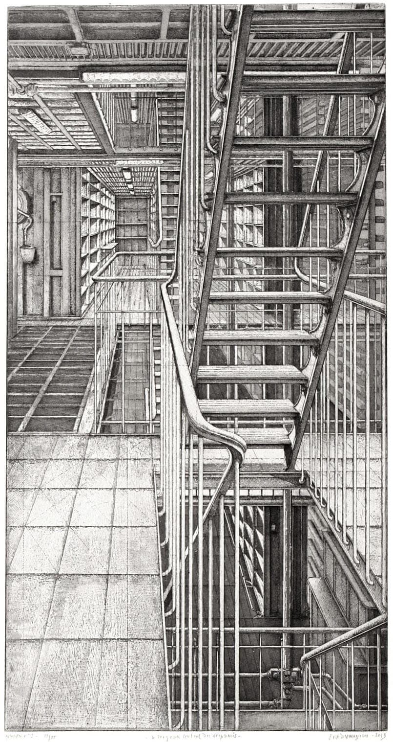 Érik Desmazières - Pl. 3 – Travée est-ouest