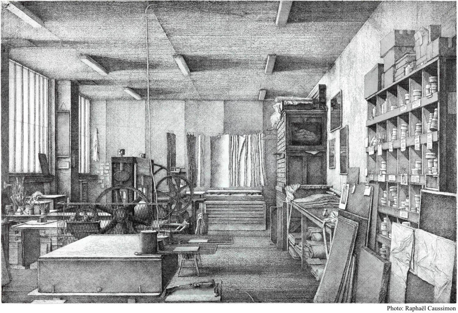 Érik Desmazières - Atelier, villa du Lavoir