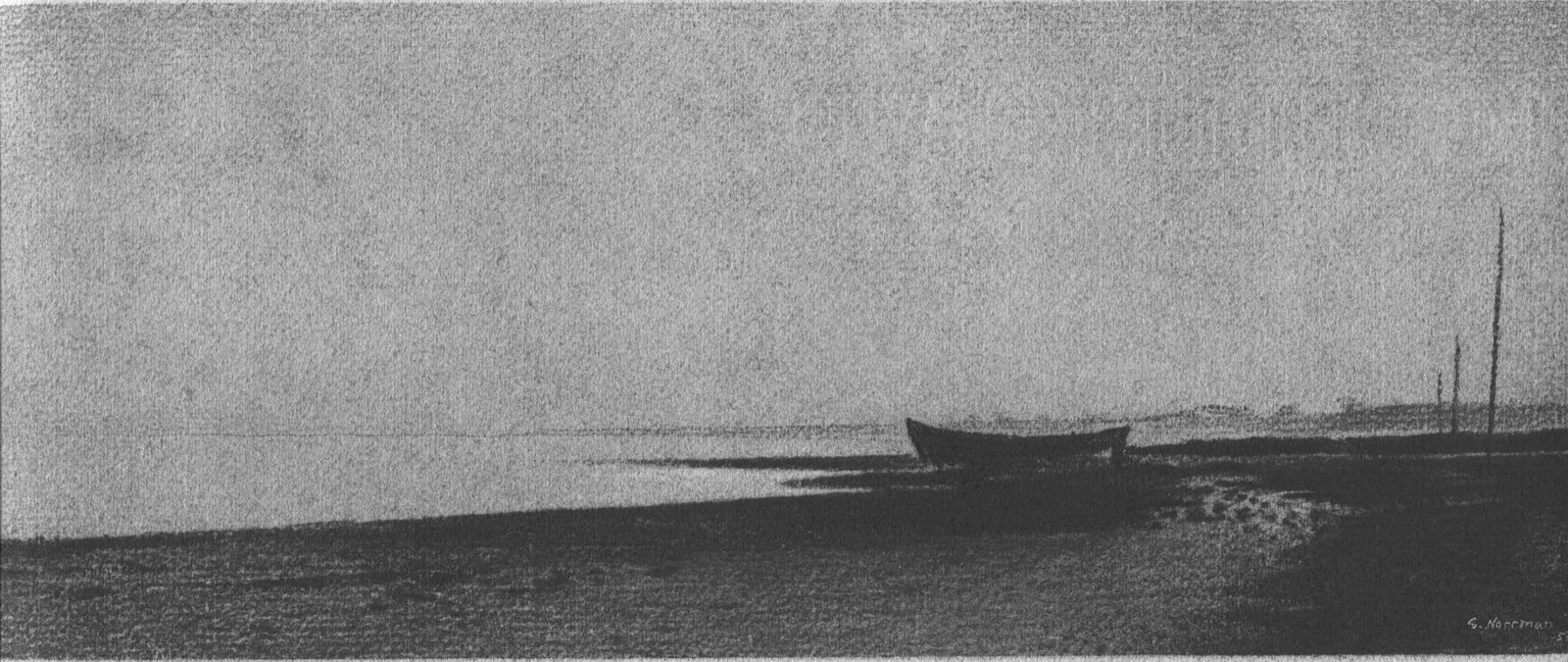 Gunnar Norrman - Båt på Stranden