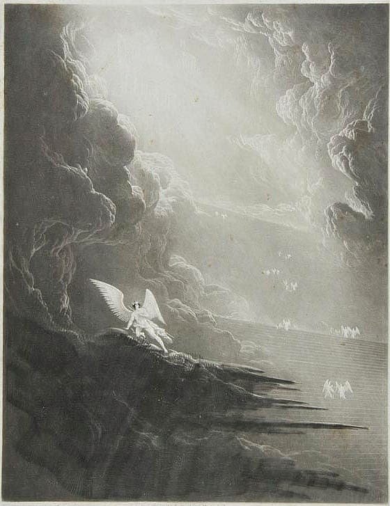 John Martin - Satan viewing the ascent to Heaven